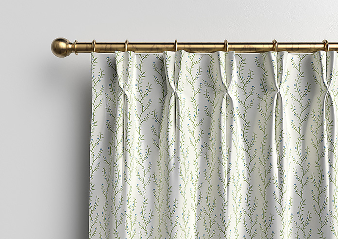 Boughton Faux Silk, Blue - Made to Measure Curtains - Image 12